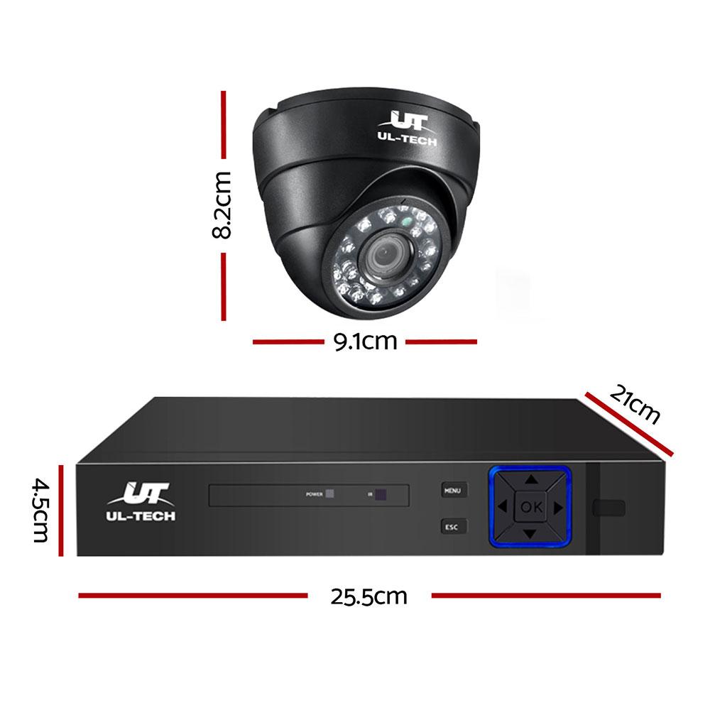 UL-tech CCTV Security System 4CH DVR 4 Cameras 1080p